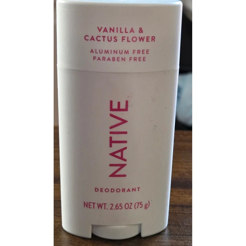 Native Deodorant Vanilla & Cactus Flower Aluminum Free 2.65 oz Solid Stick